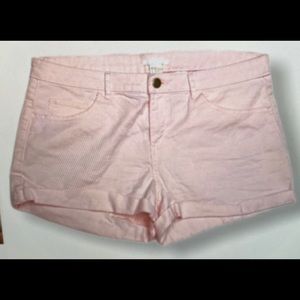 H&M blush pink denim short
